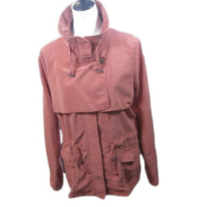 Relativity Muted Orange Lightweight 3/4 Length Jacket Size Large